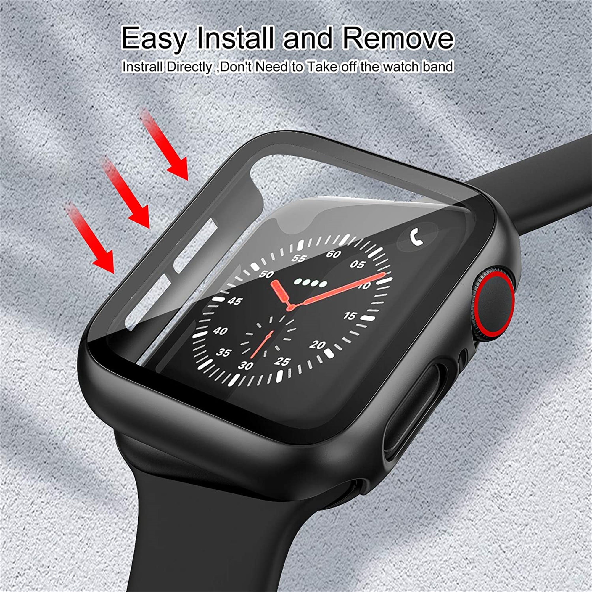 Boîtier rigide en PC et protecteur d'écran pour Apple Watch iWatch Boîtier rigide en PC et protecteur d'écran pour Apple Watch iWatch